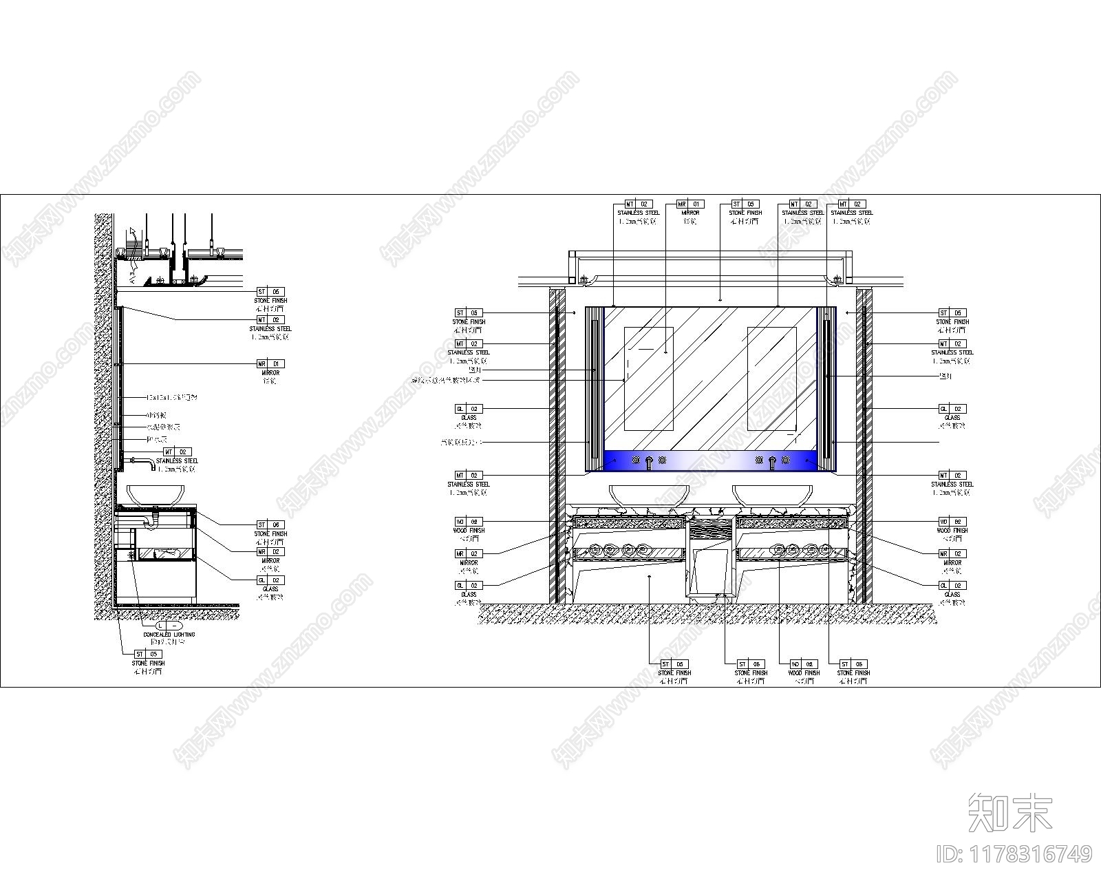 现代其他节点详图cad施工图下载【ID:1178316749】