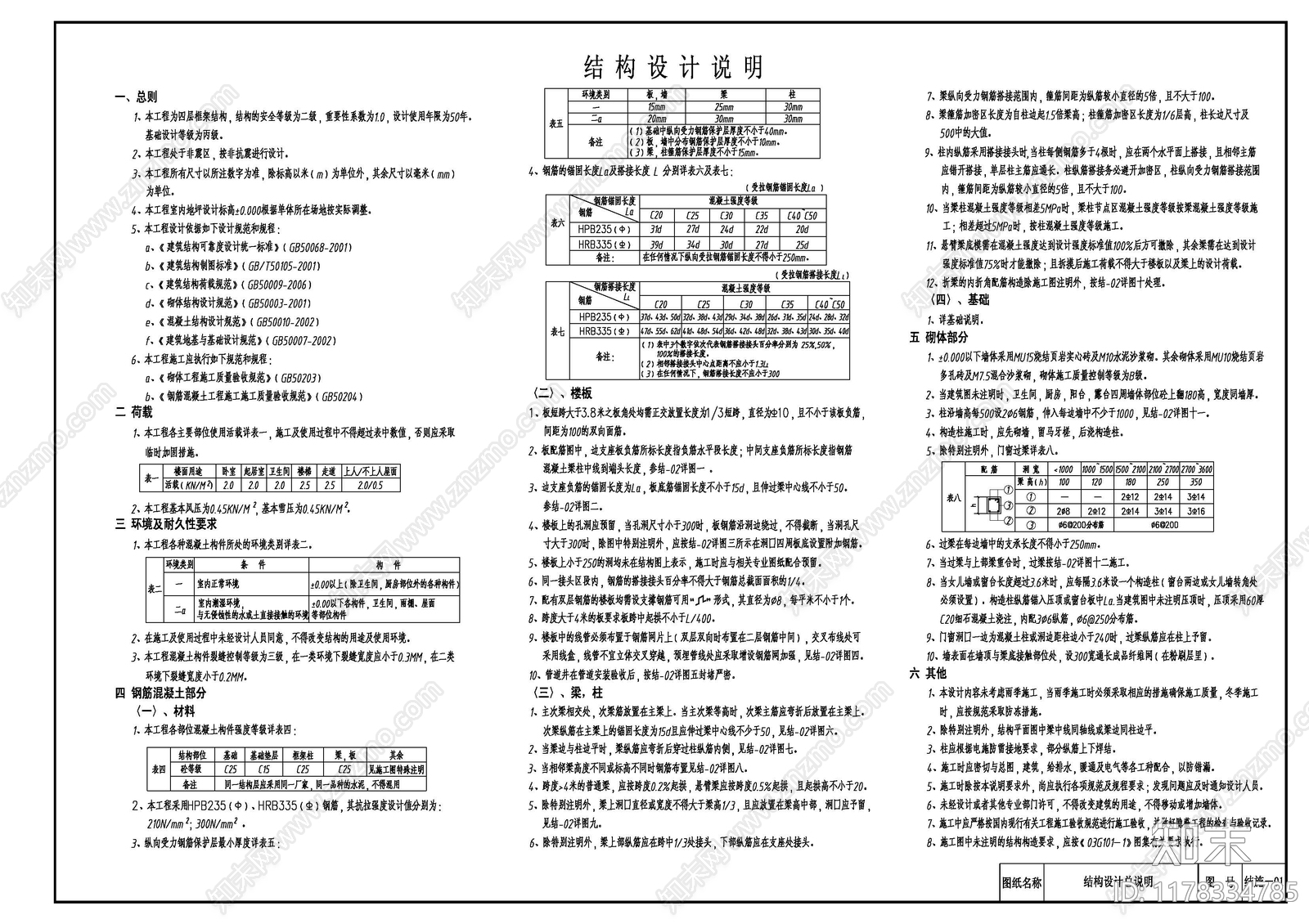 现代设计说明cad施工图下载【ID:1178334785】