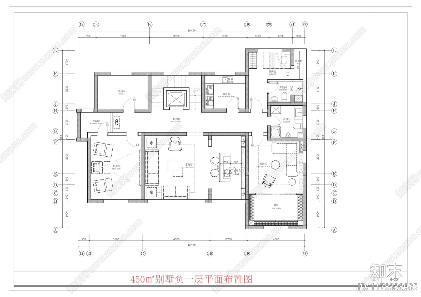 现代别墅建筑施工图下载【ID:1178338085】