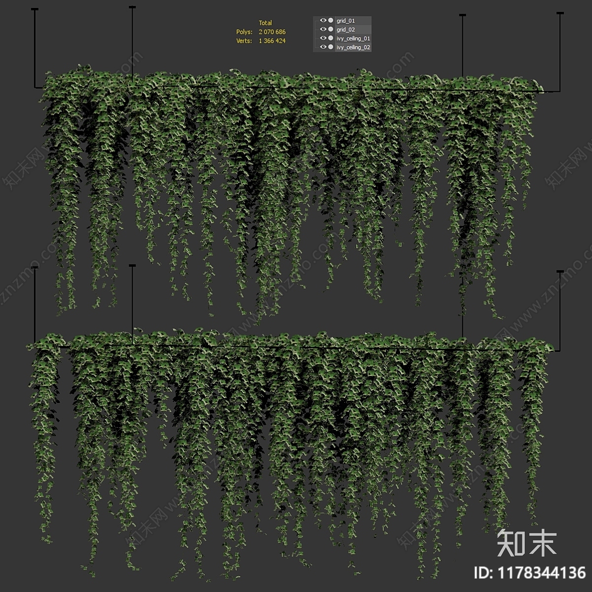 盆栽3D模型下载【ID:1178344136】