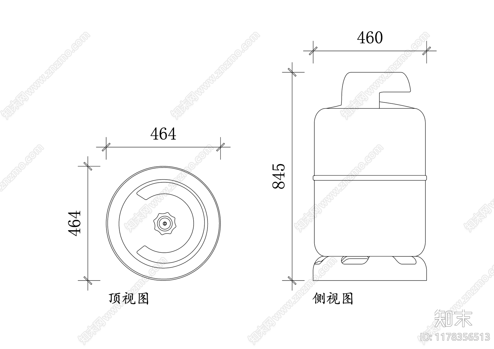 现代厨房设施施工图下载【ID:1178356513】