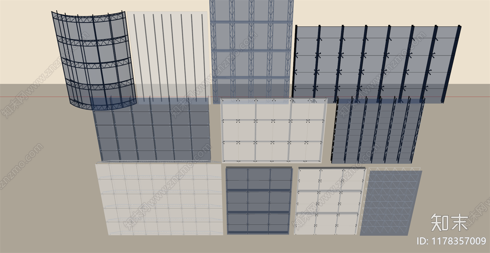 建筑材料SU模型下载【ID:1178357009】