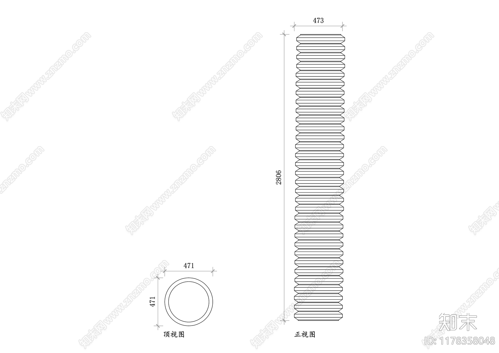 现代五金管件施工图下载【ID:1178358048】