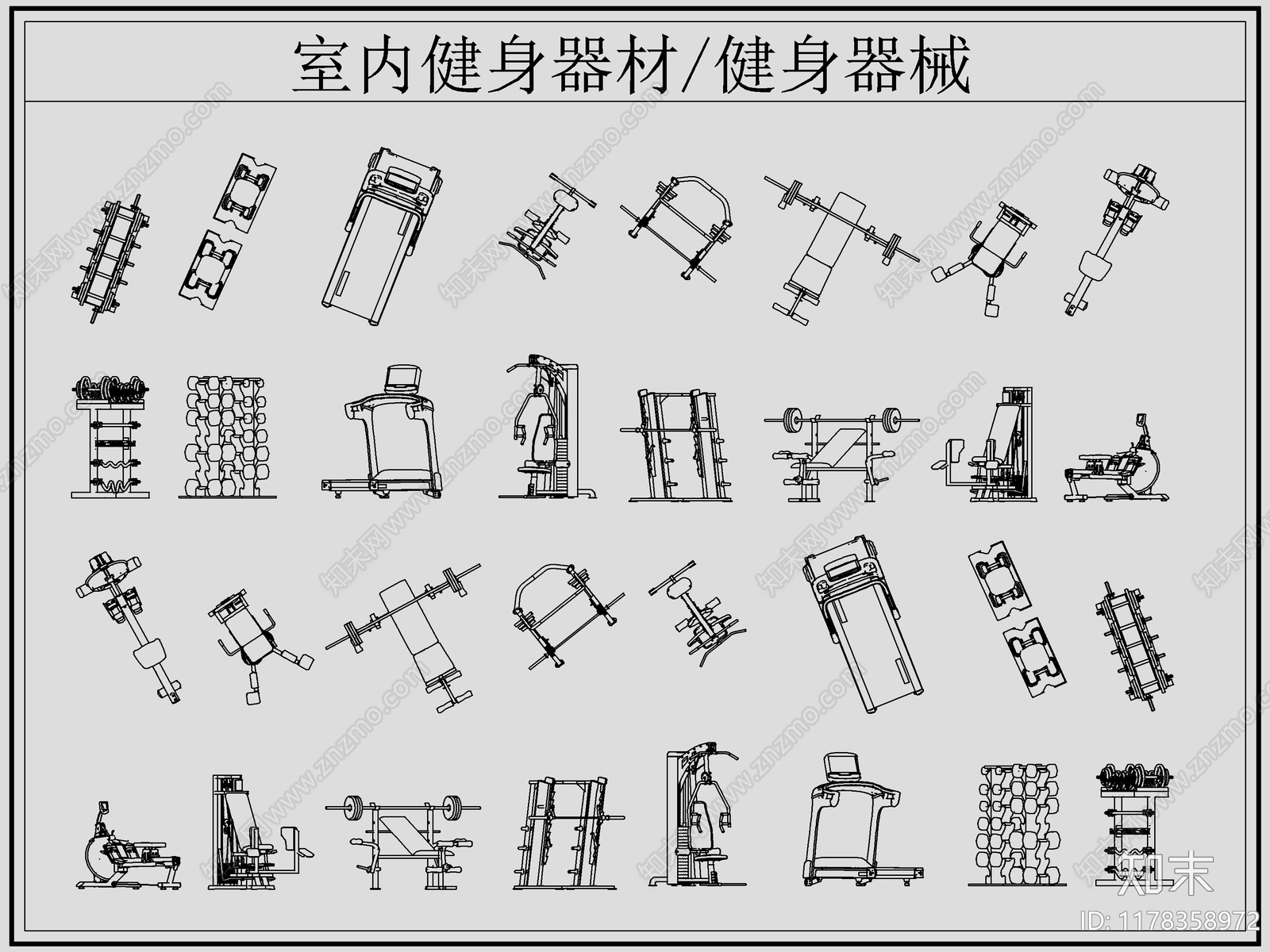 现代运动器材施工图下载【ID:1178358972】