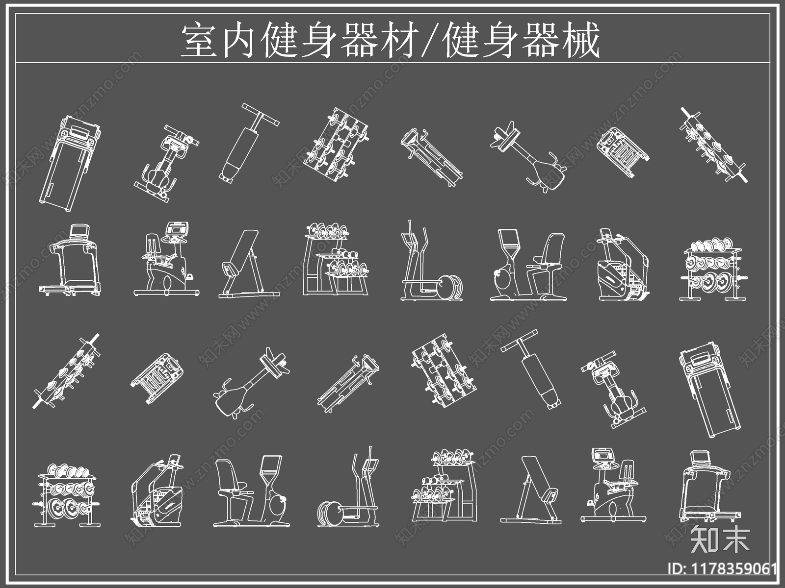 现代运动器材施工图下载【ID:1178359061】