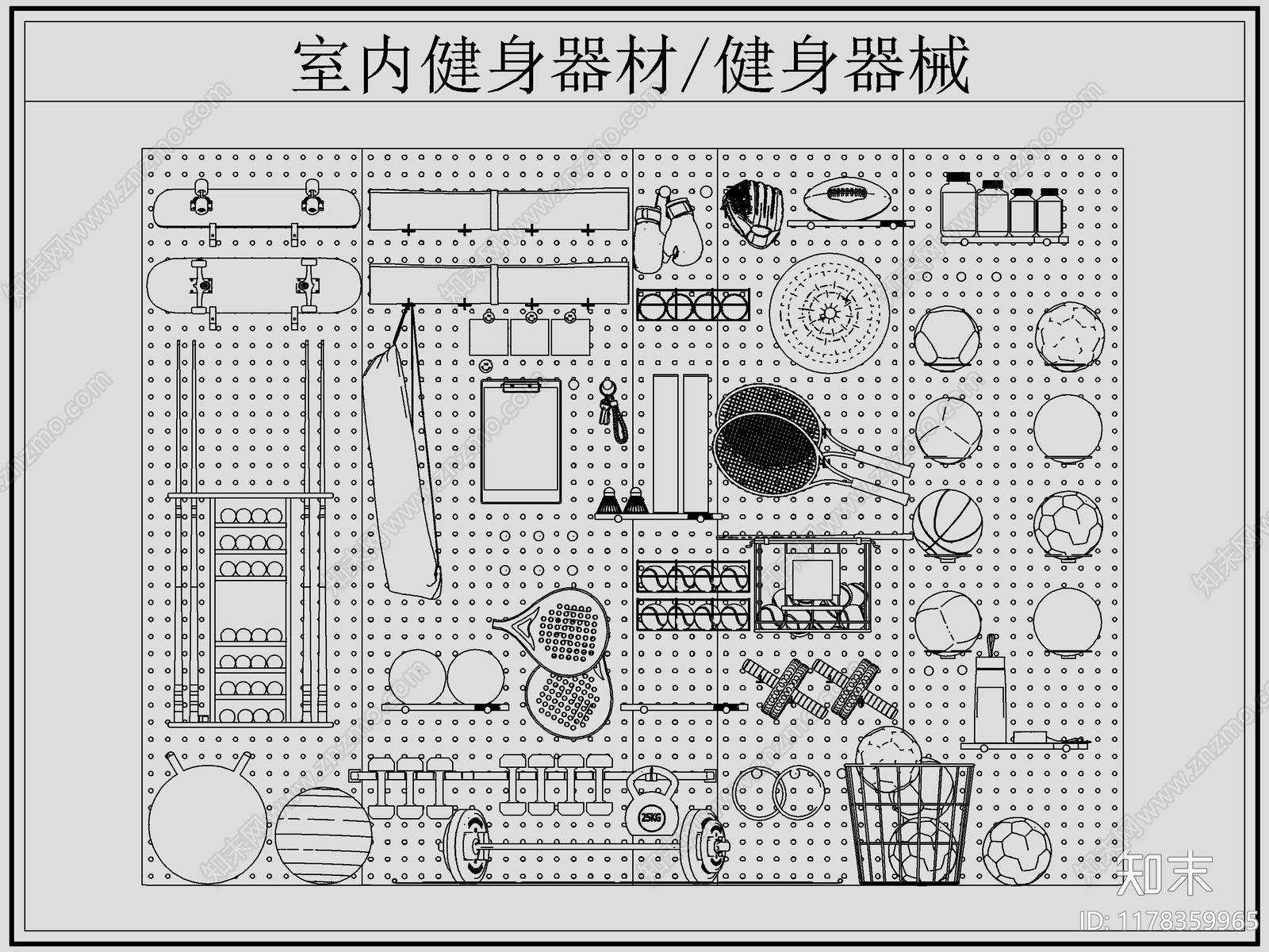 现代运动器材施工图下载【ID:1178359965】