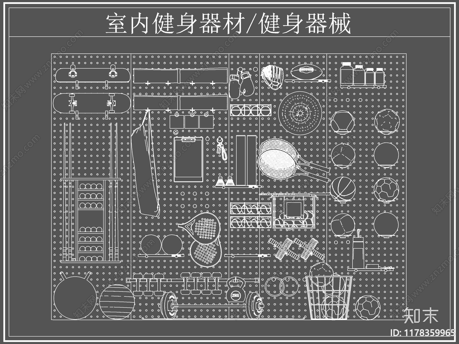 现代运动器材施工图下载【ID:1178359965】