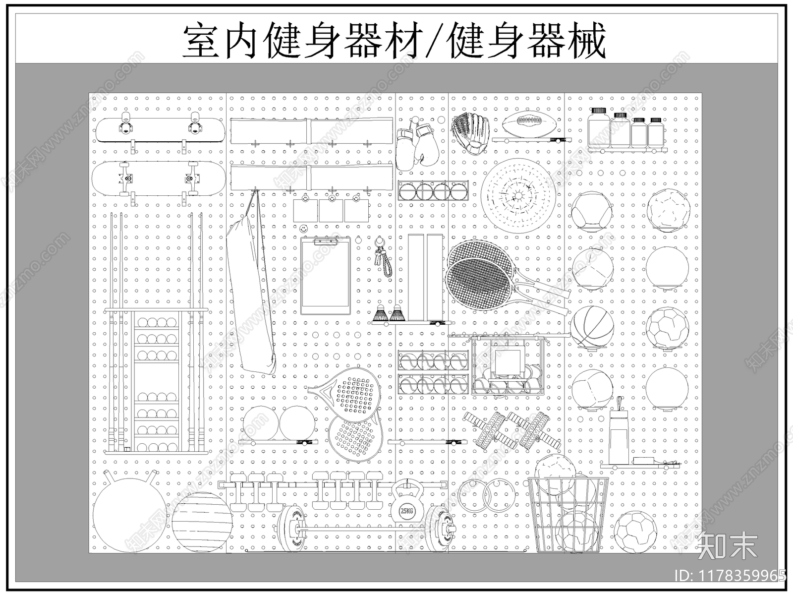 现代运动器材施工图下载【ID:1178359965】