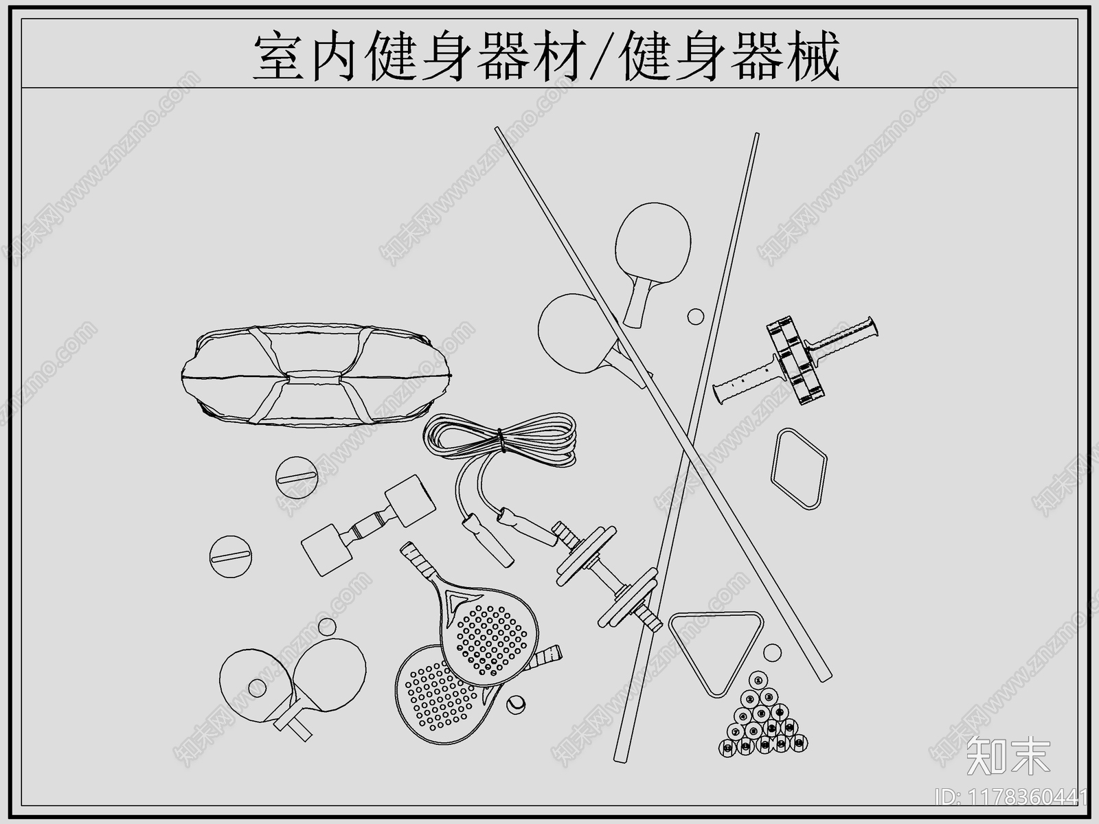 现代运动器材施工图下载【ID:1178360441】