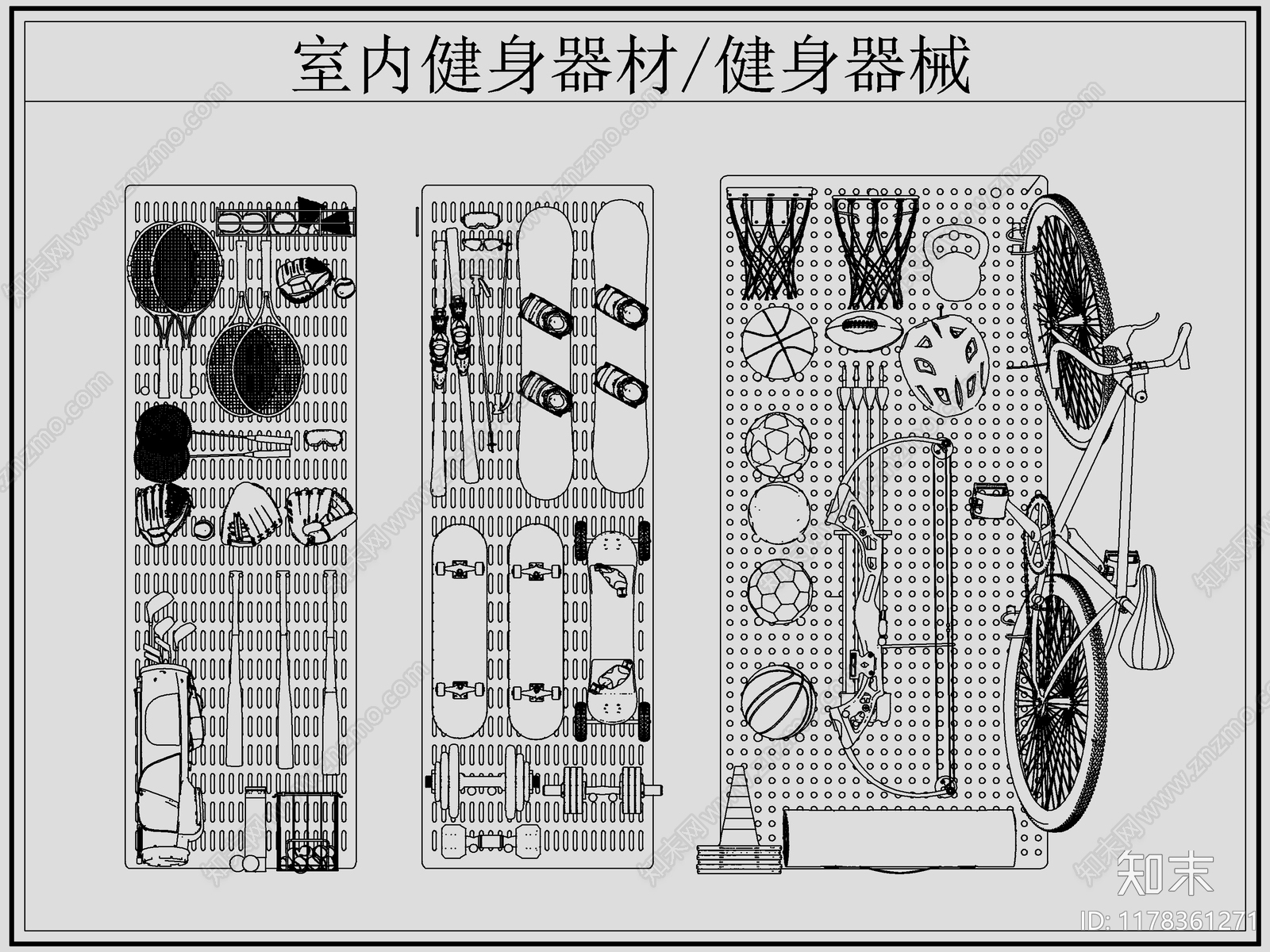 现代运动器材施工图下载【ID:1178361271】