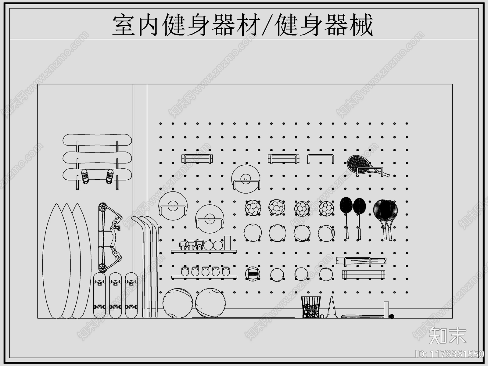现代运动器材施工图下载【ID:1178361550】