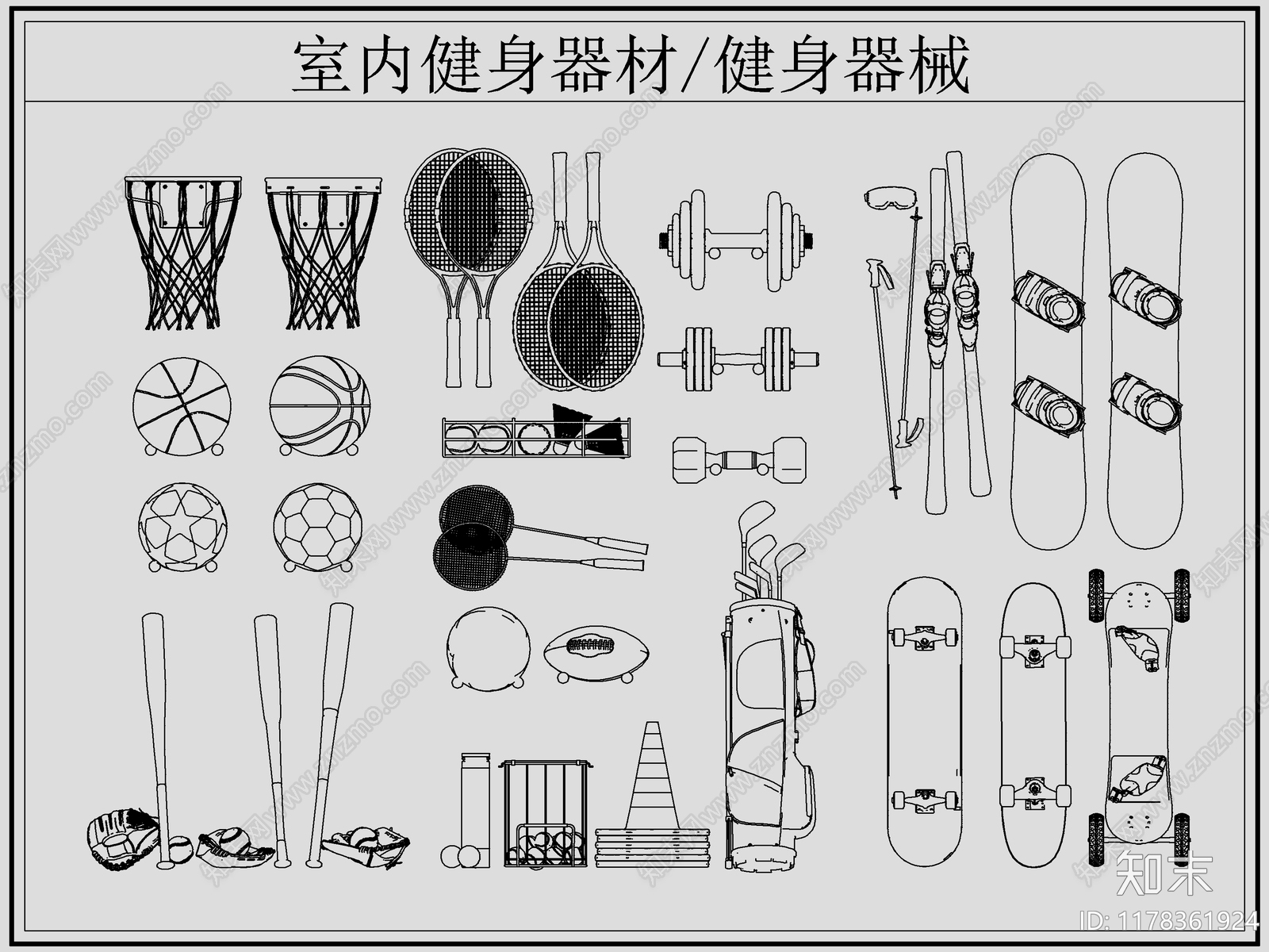 现代运动器材施工图下载【ID:1178361924】