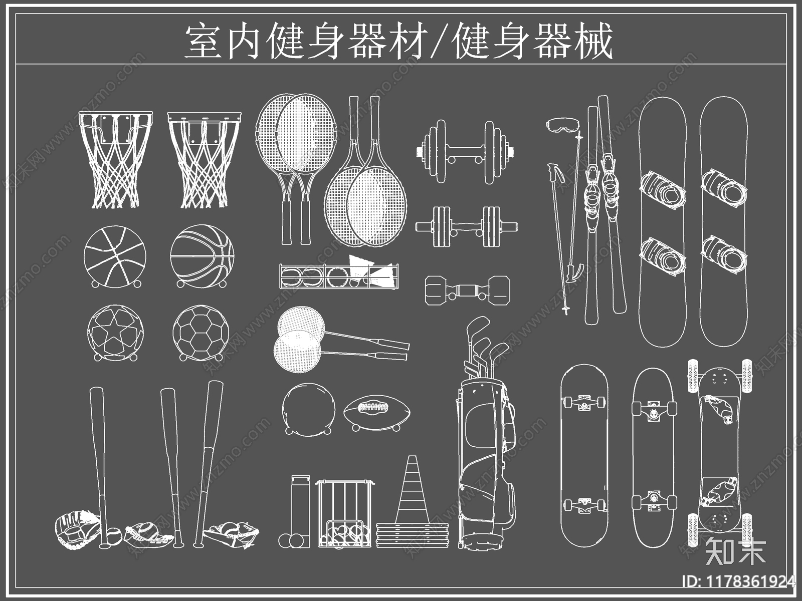 现代运动器材施工图下载【ID:1178361924】