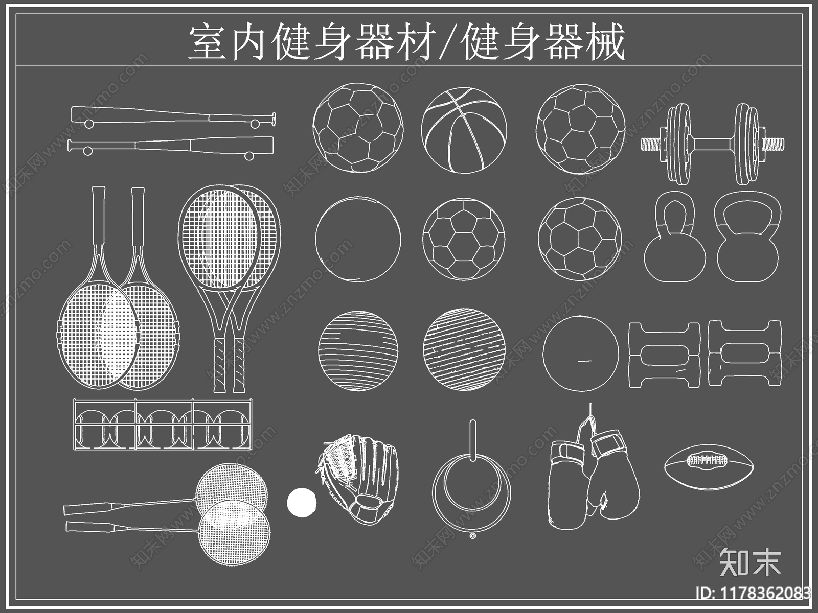 现代运动器材施工图下载【ID:1178362083】