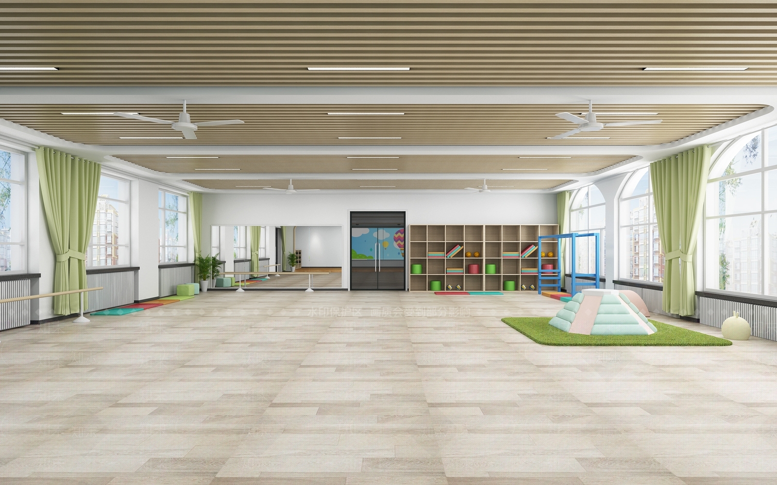 现代幼儿园3D模型下载【ID:1178364032】