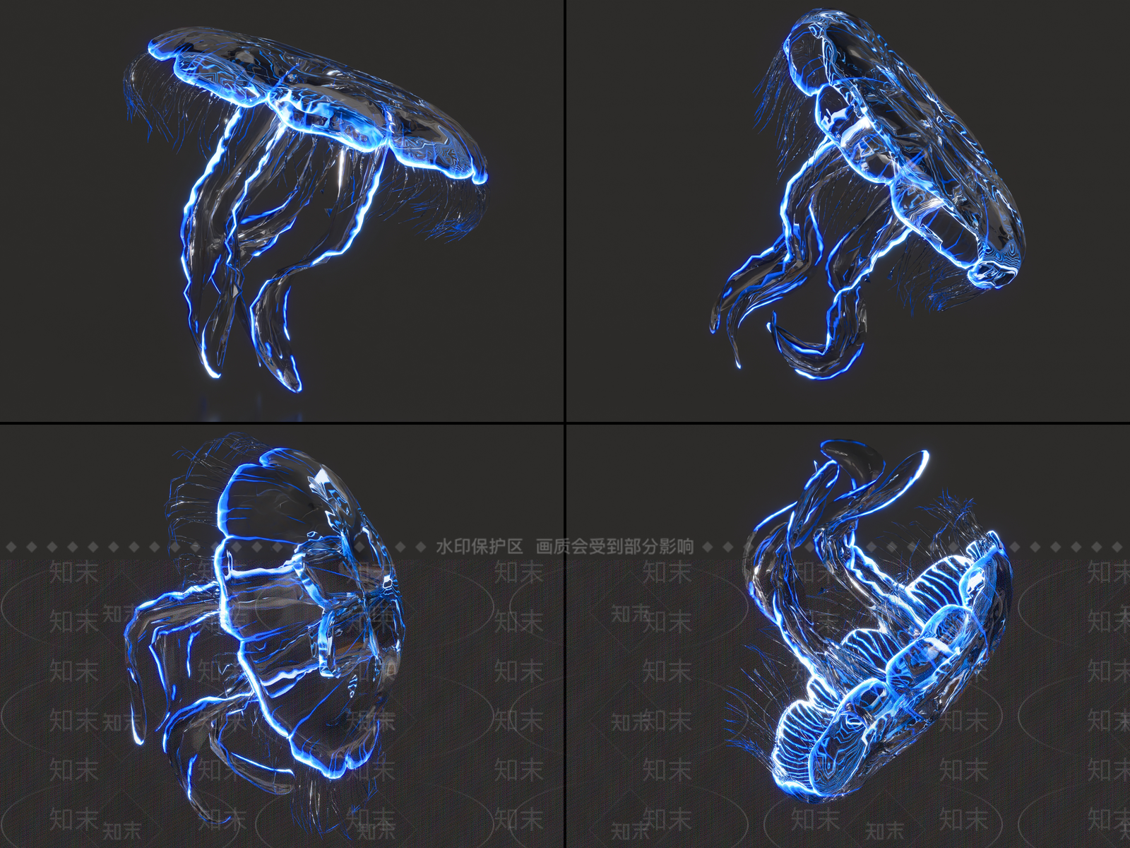 水生类动物3D模型下载【ID:1178363748】