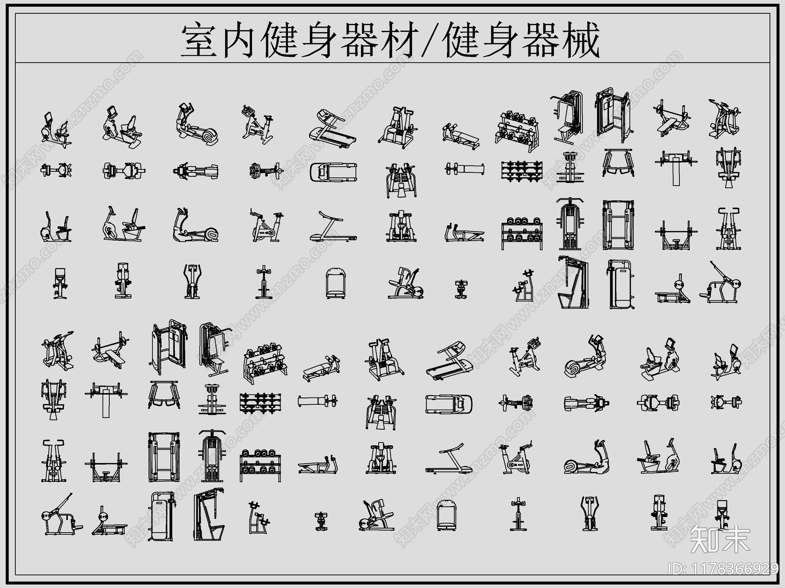 现代运动器材施工图下载【ID:1178366929】
