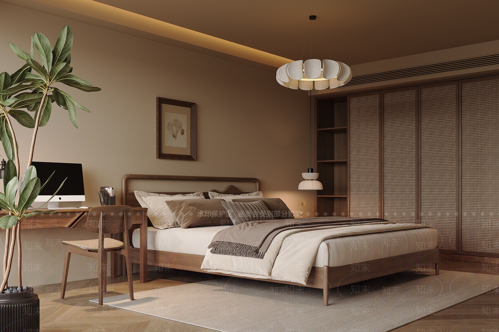 框式设计挂画挂画SU模型下载【ID:1227507340】