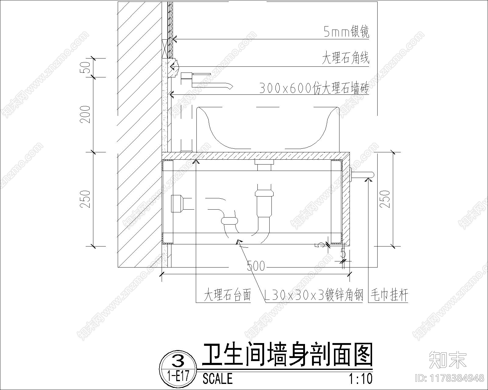 现代卫浴节点cad施工图下载【ID:1178384948】