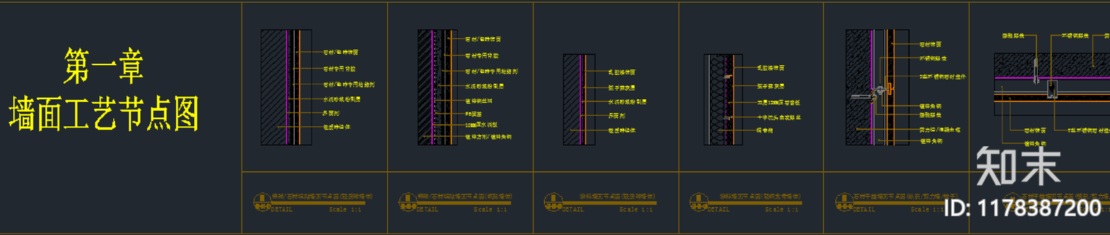 现代家具节点详图cad施工图下载【ID:1178387200】