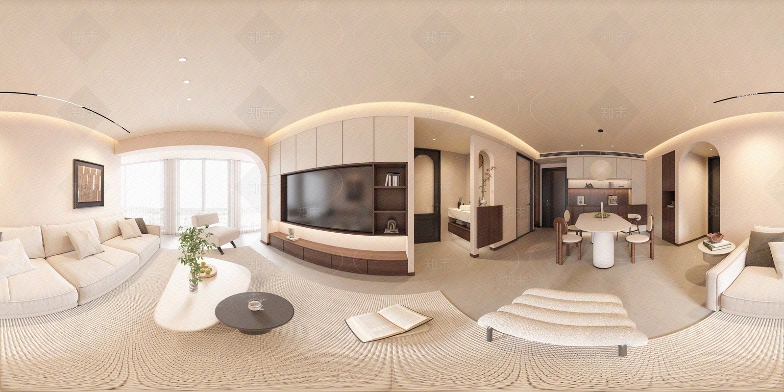 中古奶油室内HDR贴图下载【ID:1178399277】