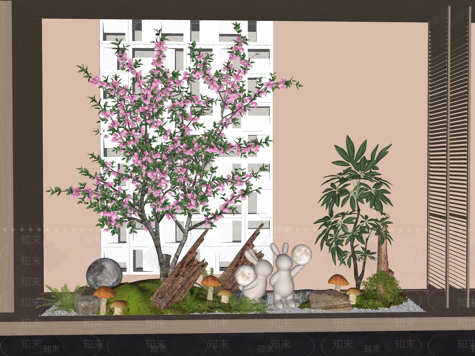 植物组合SU模型下载【ID:1178402437】