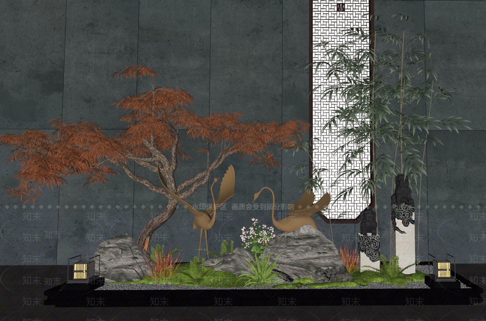 植物组合SU模型下载【ID:1178403607】