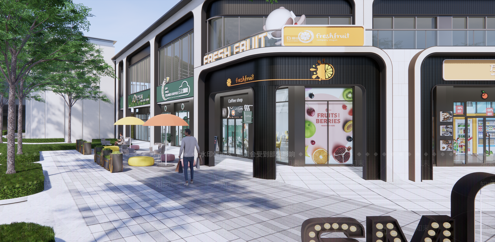现代其他店铺SU模型下载【ID:1178409270】