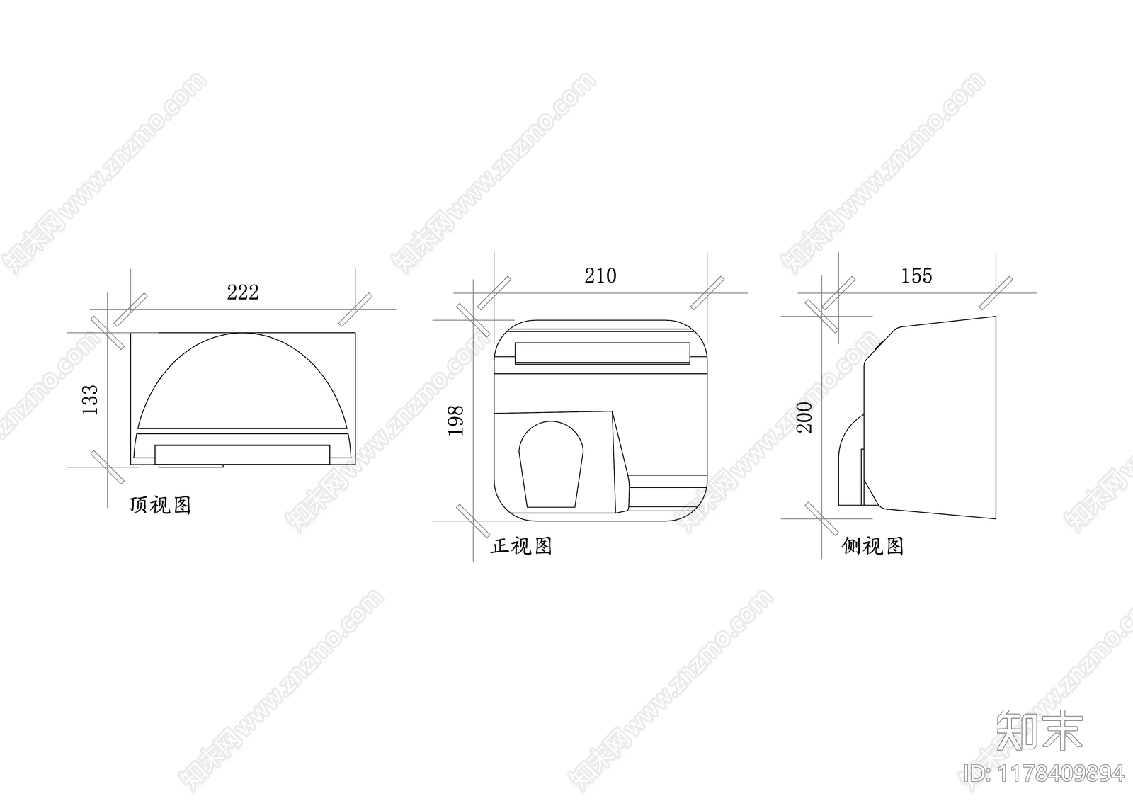 现代卫浴设施施工图下载【ID:1178409894】