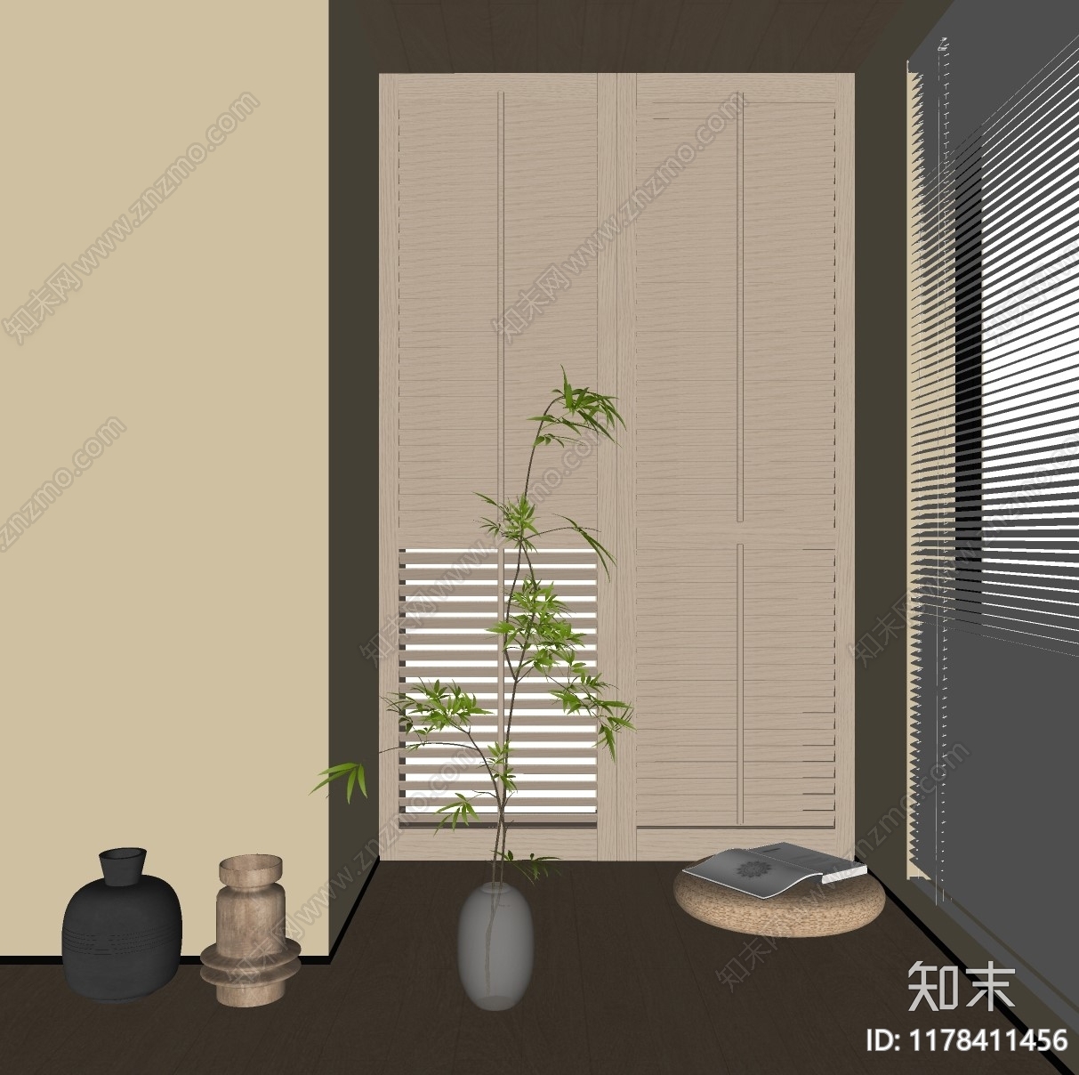 现代折叠门SU模型下载【ID:1178411456】