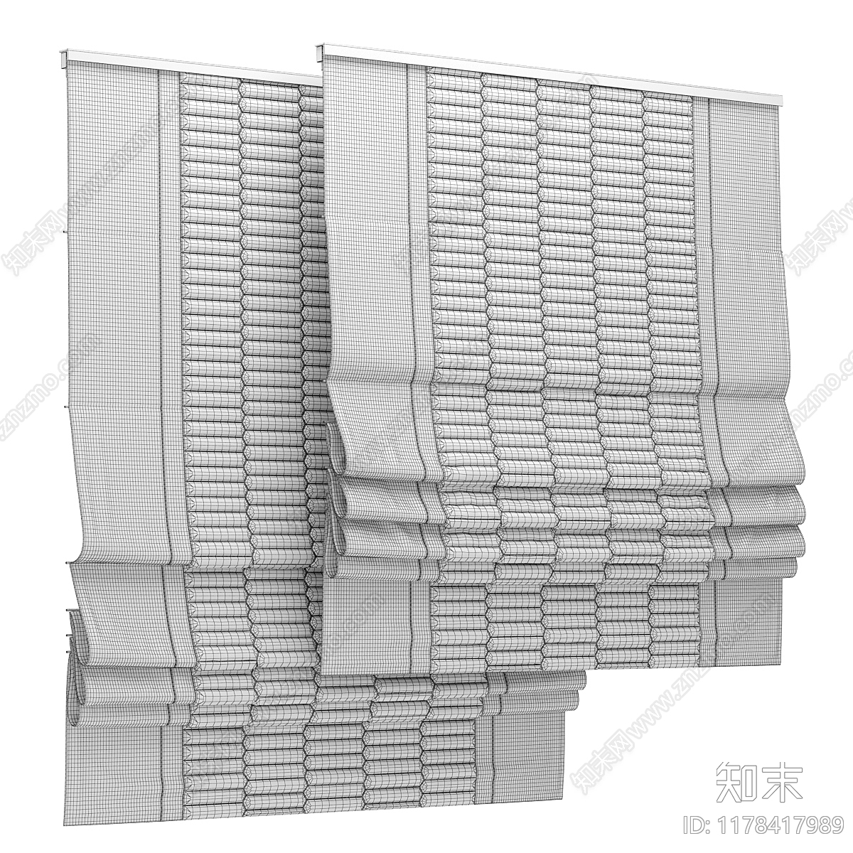 通用窗帘3D模型下载【ID:1178417989】