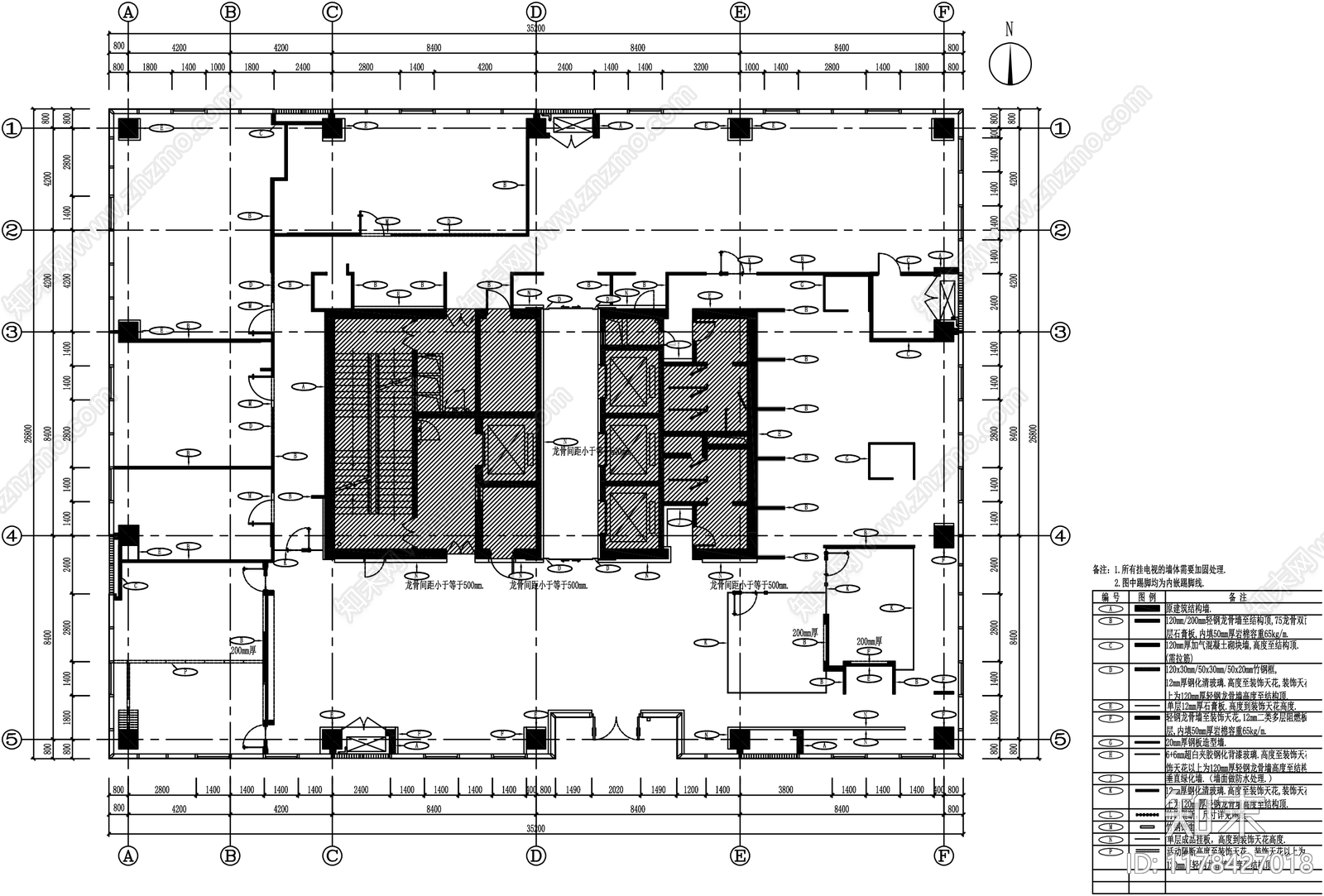 现代整体办公空间cad施工图下载【ID:1178427018】