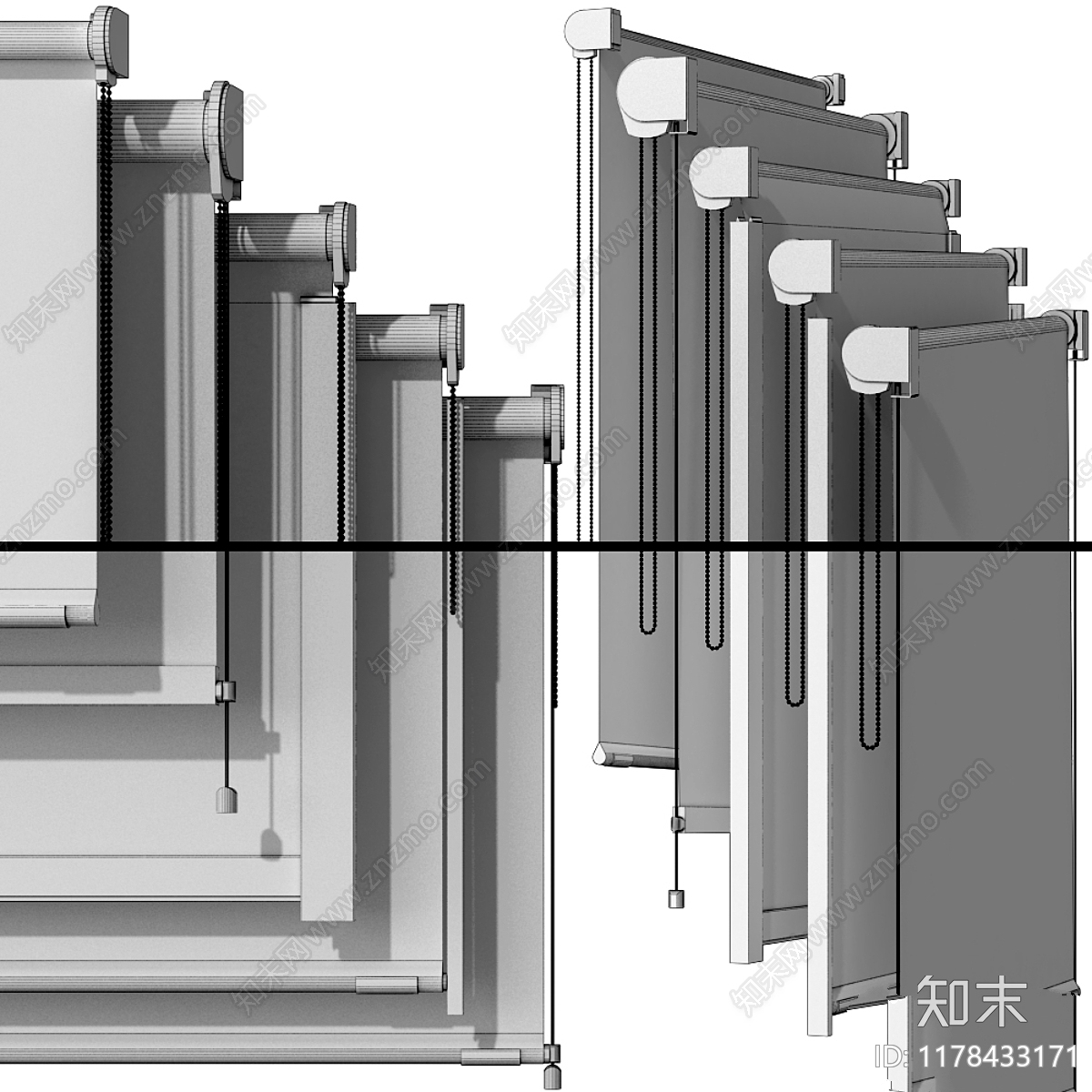 通用窗帘3D模型下载【ID:1178433171】