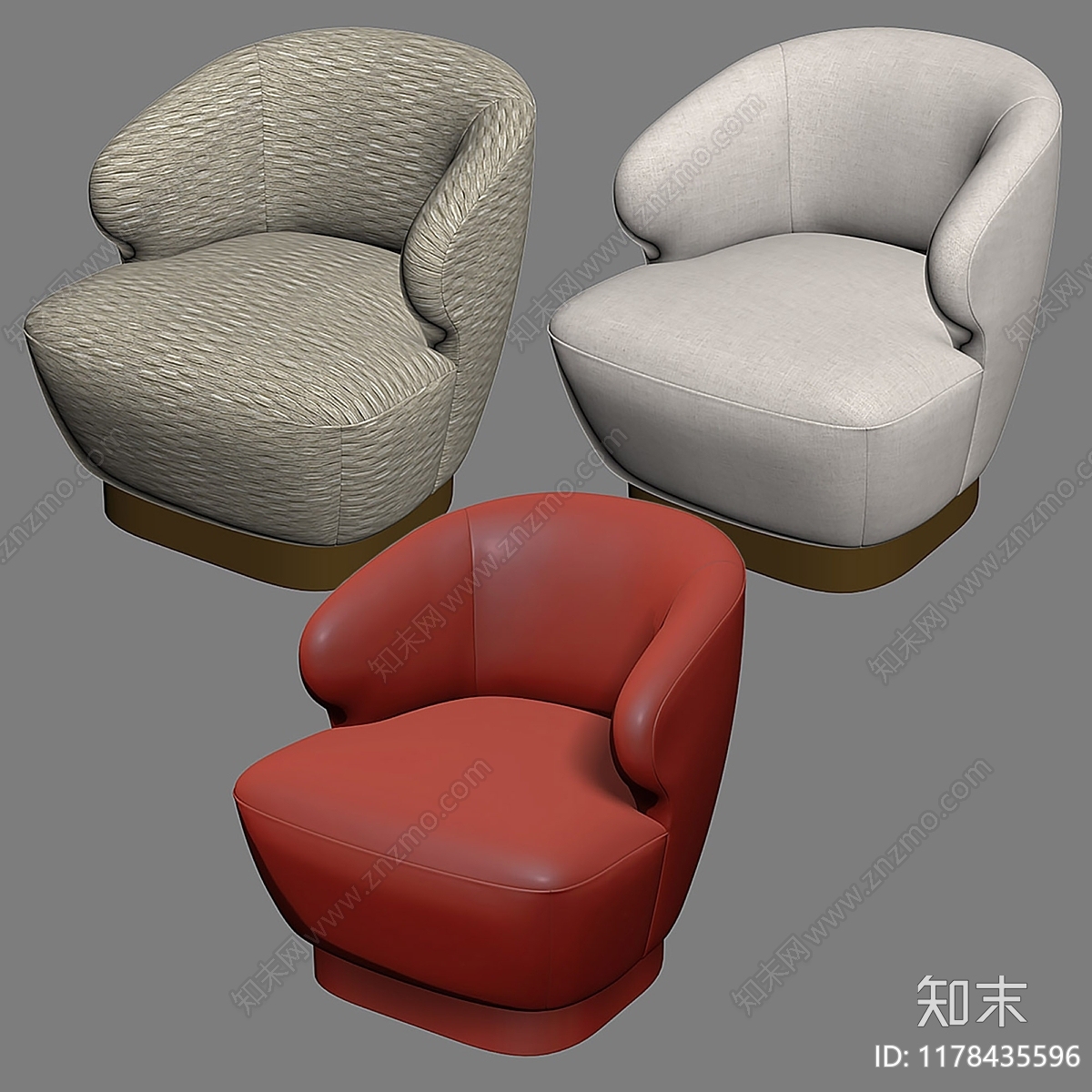 休闲椅3D模型下载【ID:1178435596】