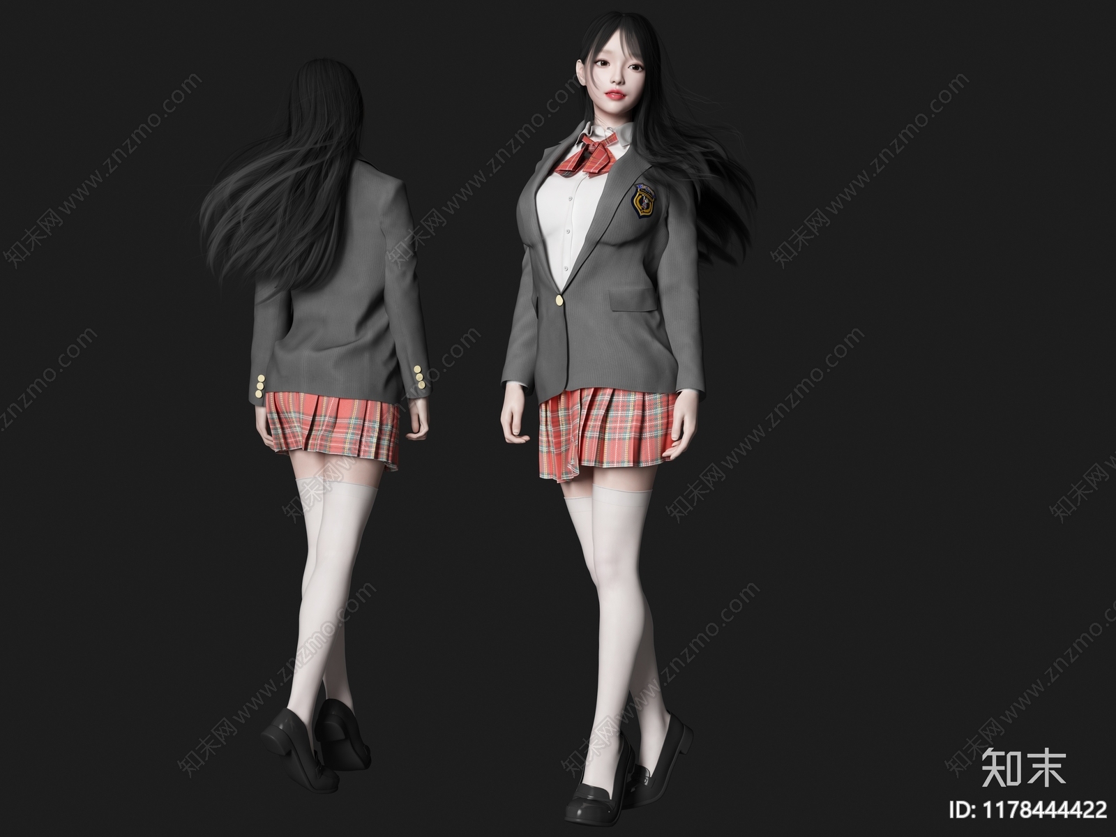 女人3D模型下载【ID:1178444422】