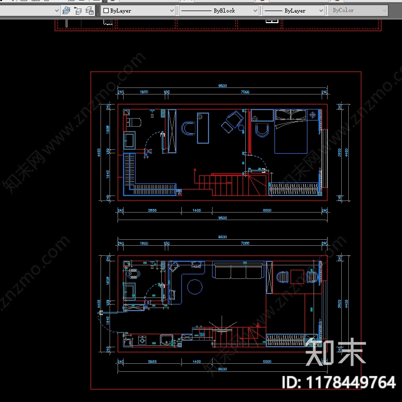 现代简约综合家具图库施工图下载【ID:1178449764】