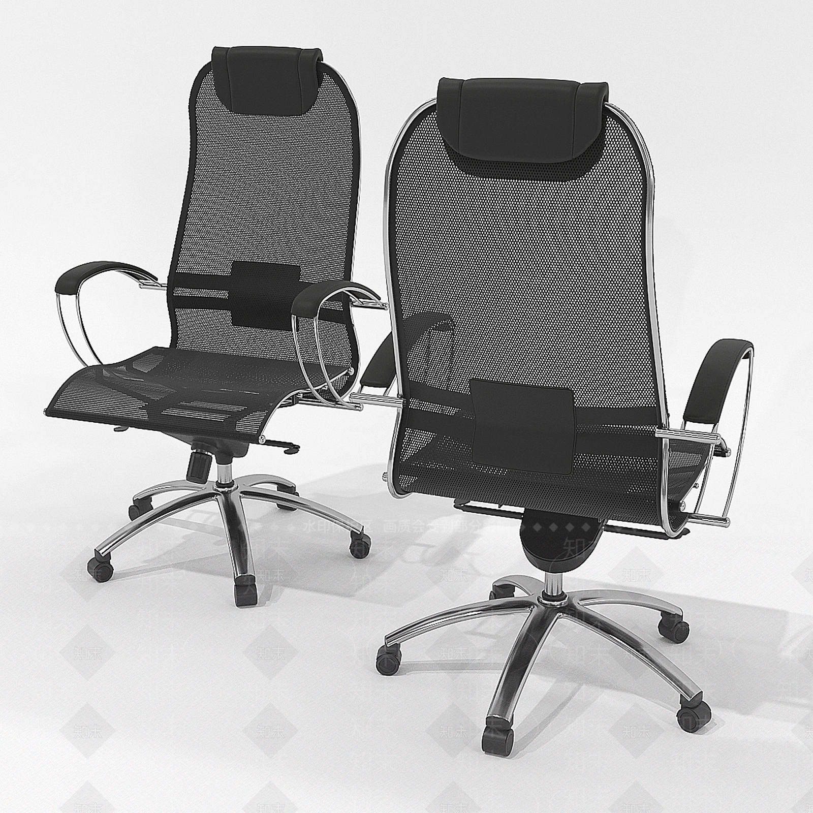 办公桌椅3D模型下载【ID:1178460197】