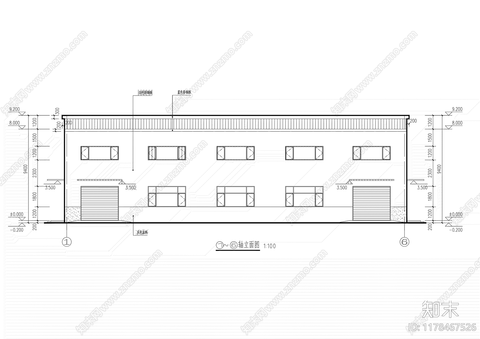 钢结构cad施工图下载【ID:1178467526】