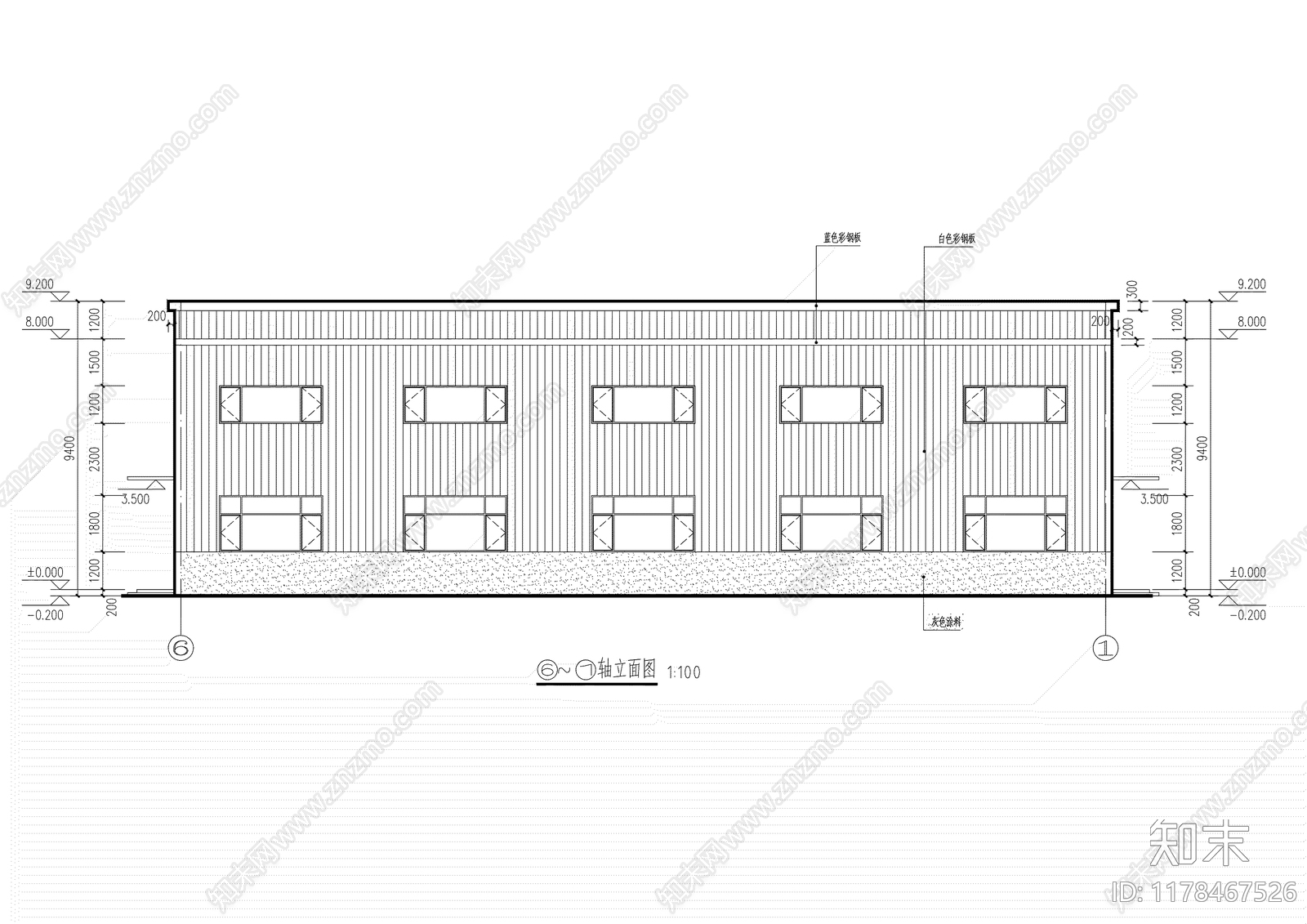 钢结构cad施工图下载【ID:1178467526】