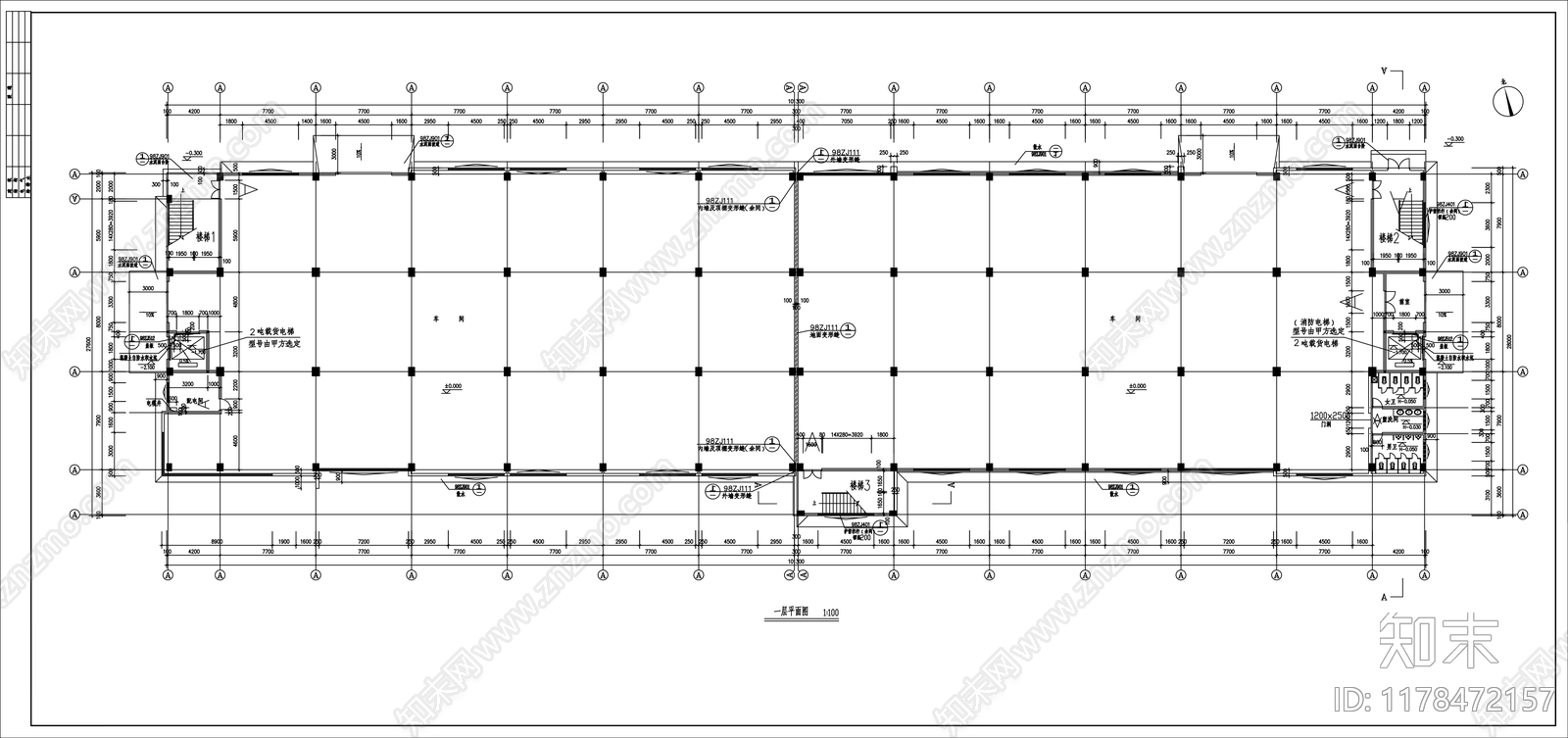 现代产业园建筑施工图下载【ID:1178472157】