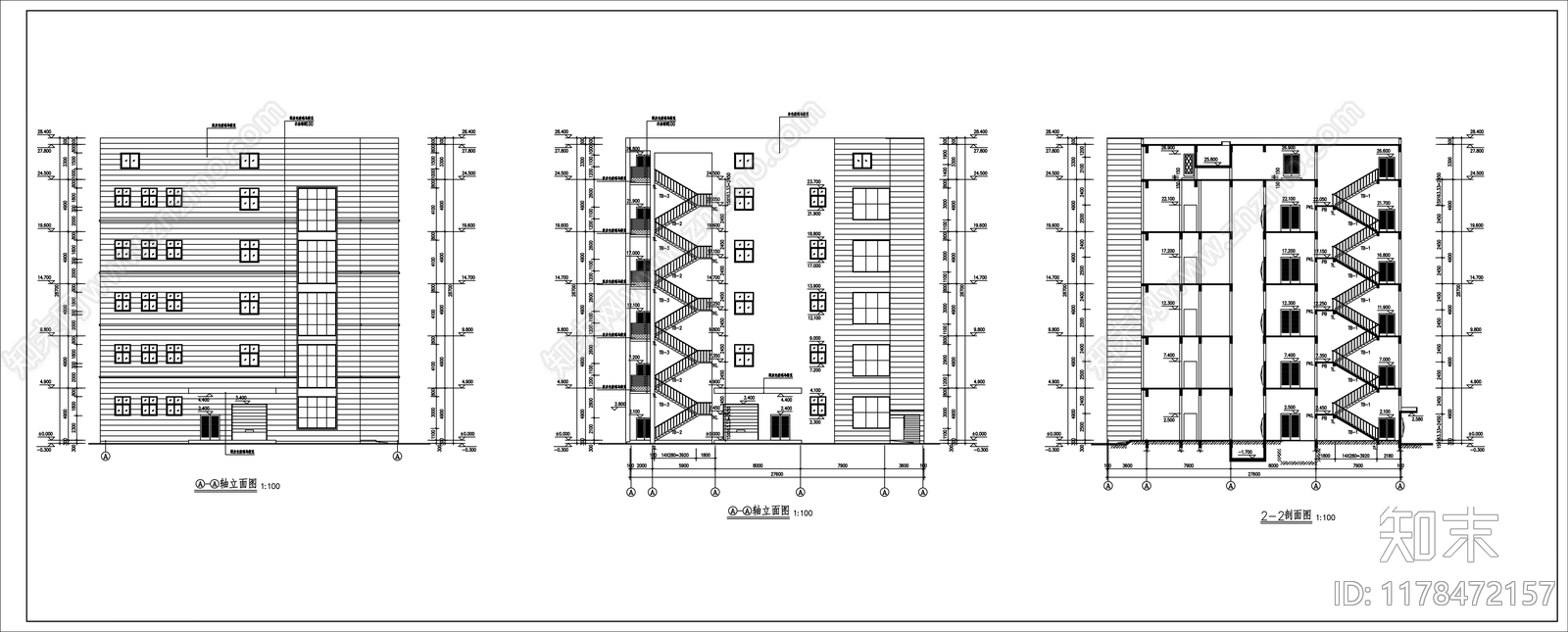 现代产业园建筑施工图下载【ID:1178472157】