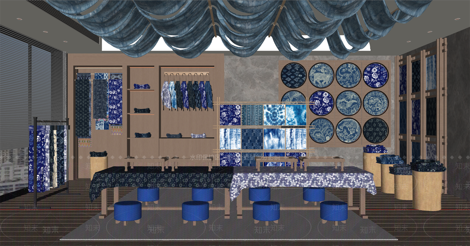 新中式其他文化空间SU模型下载【ID:1178474260】