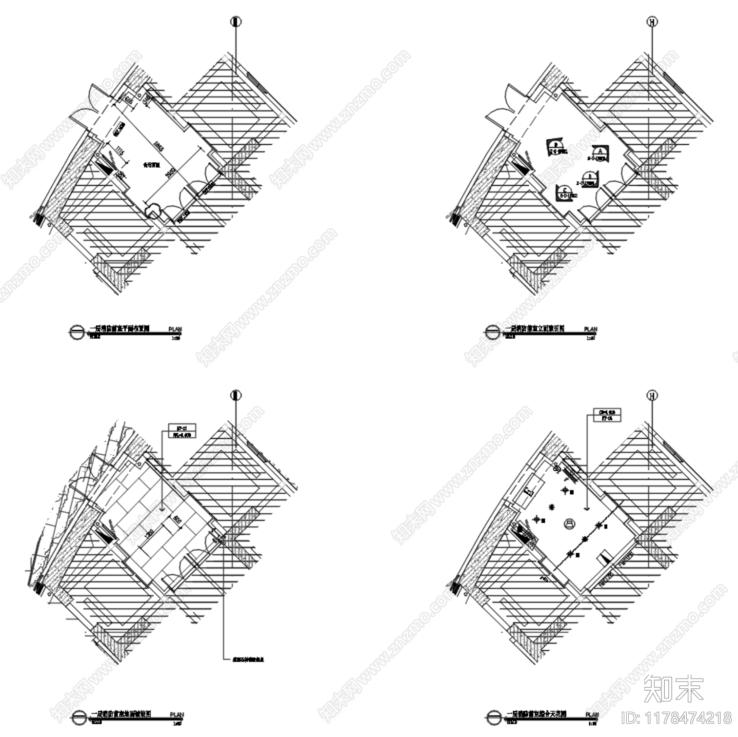 办公大堂施工图下载【ID:1178474218】