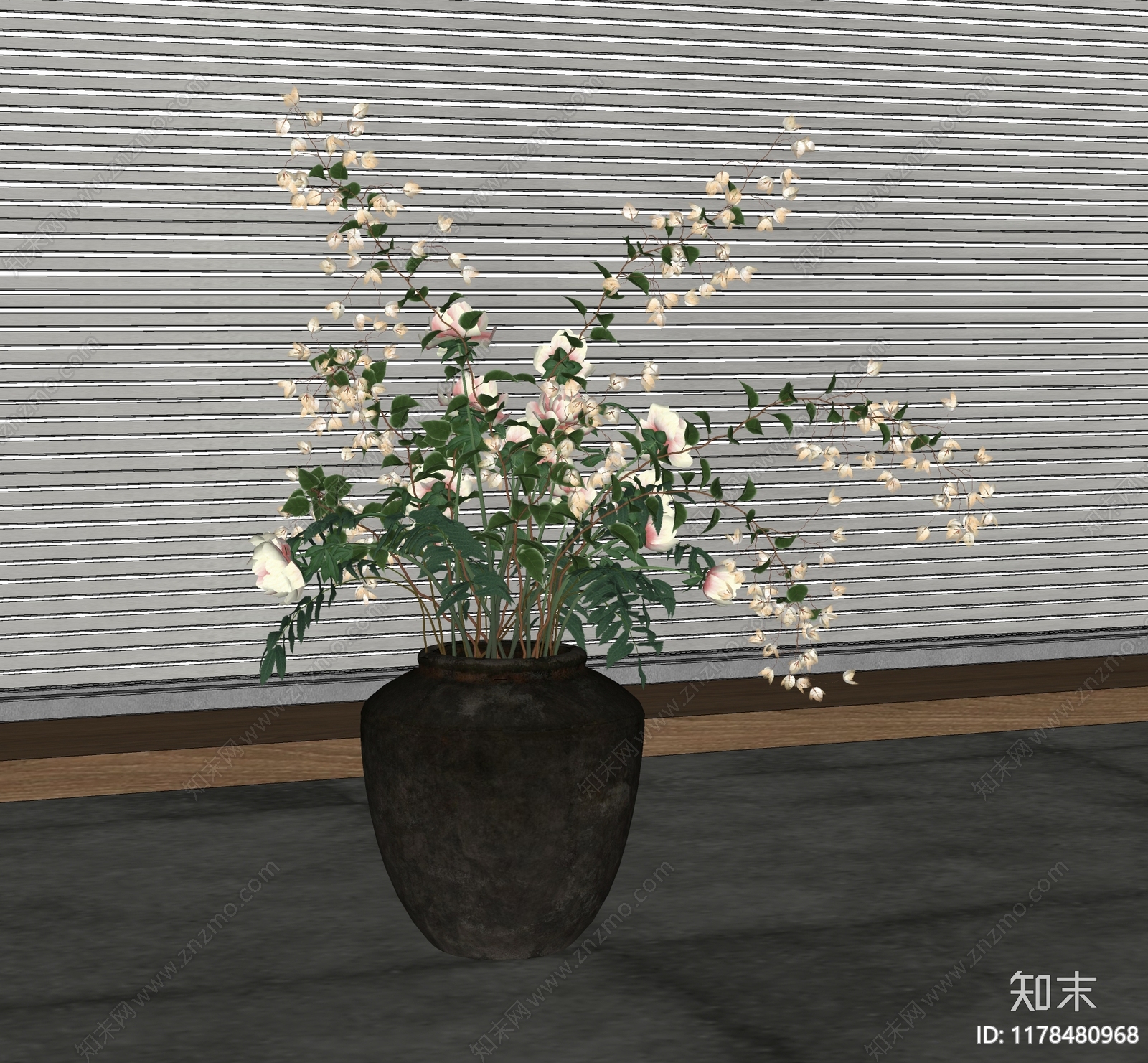 侘寂花瓶SU模型下载【ID:1178480968】