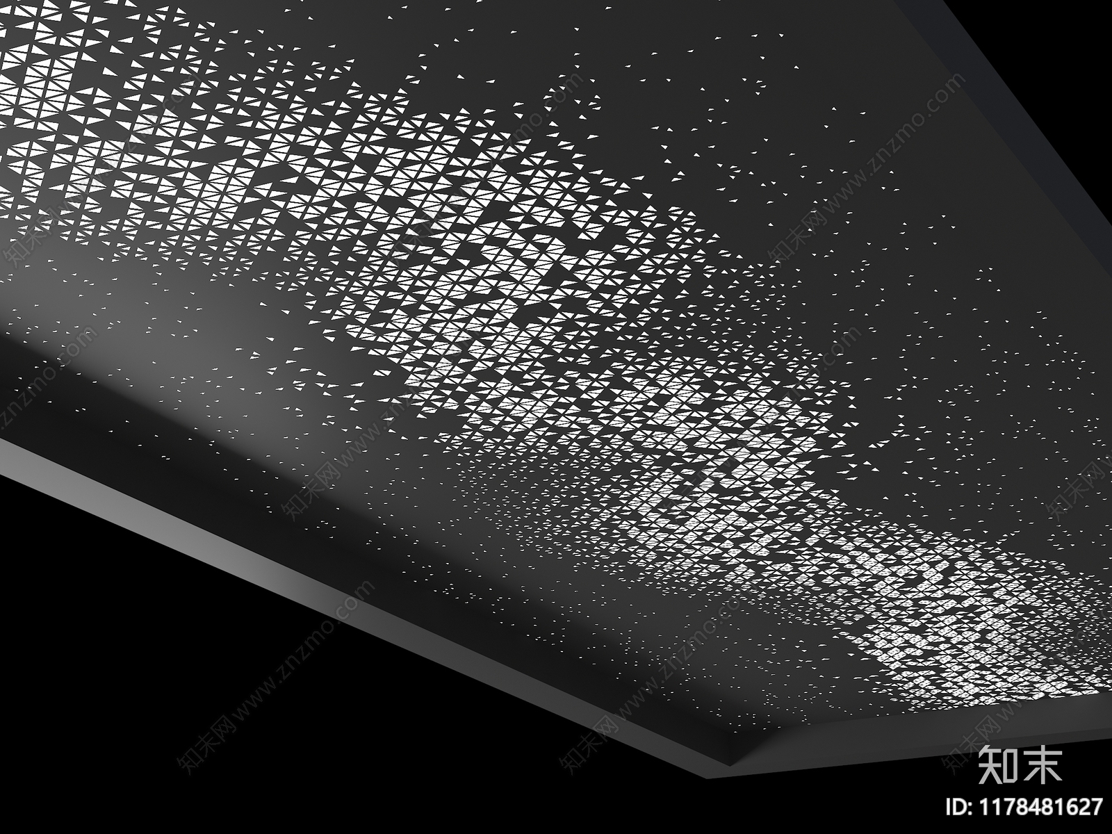 现代吊顶3D模型下载【ID:1178481627】