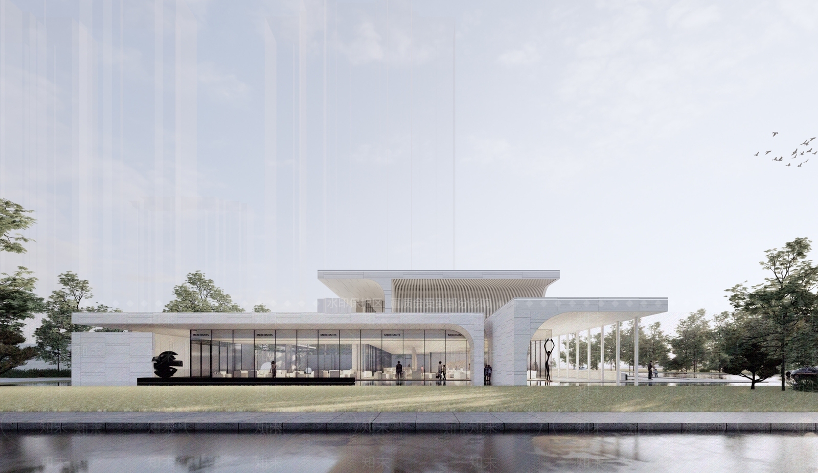 现代简约小公建SU模型下载【ID:1178482872】