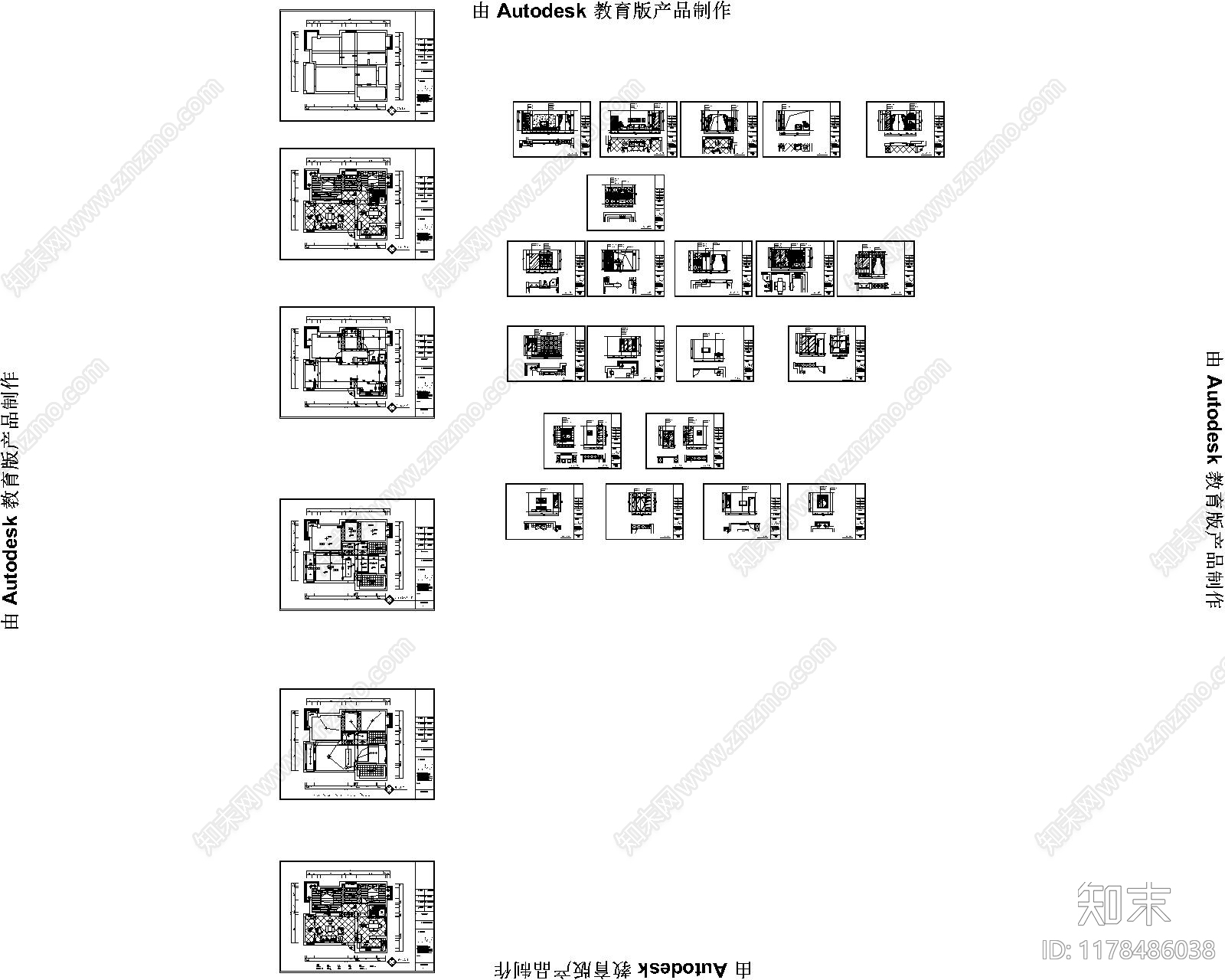 平层cad施工图下载【ID:1178486038】