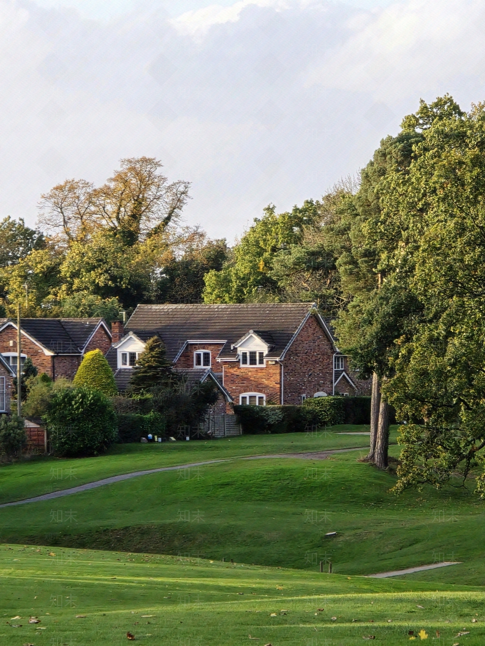 美式复古小区外景贴图下载【ID:1178502206】