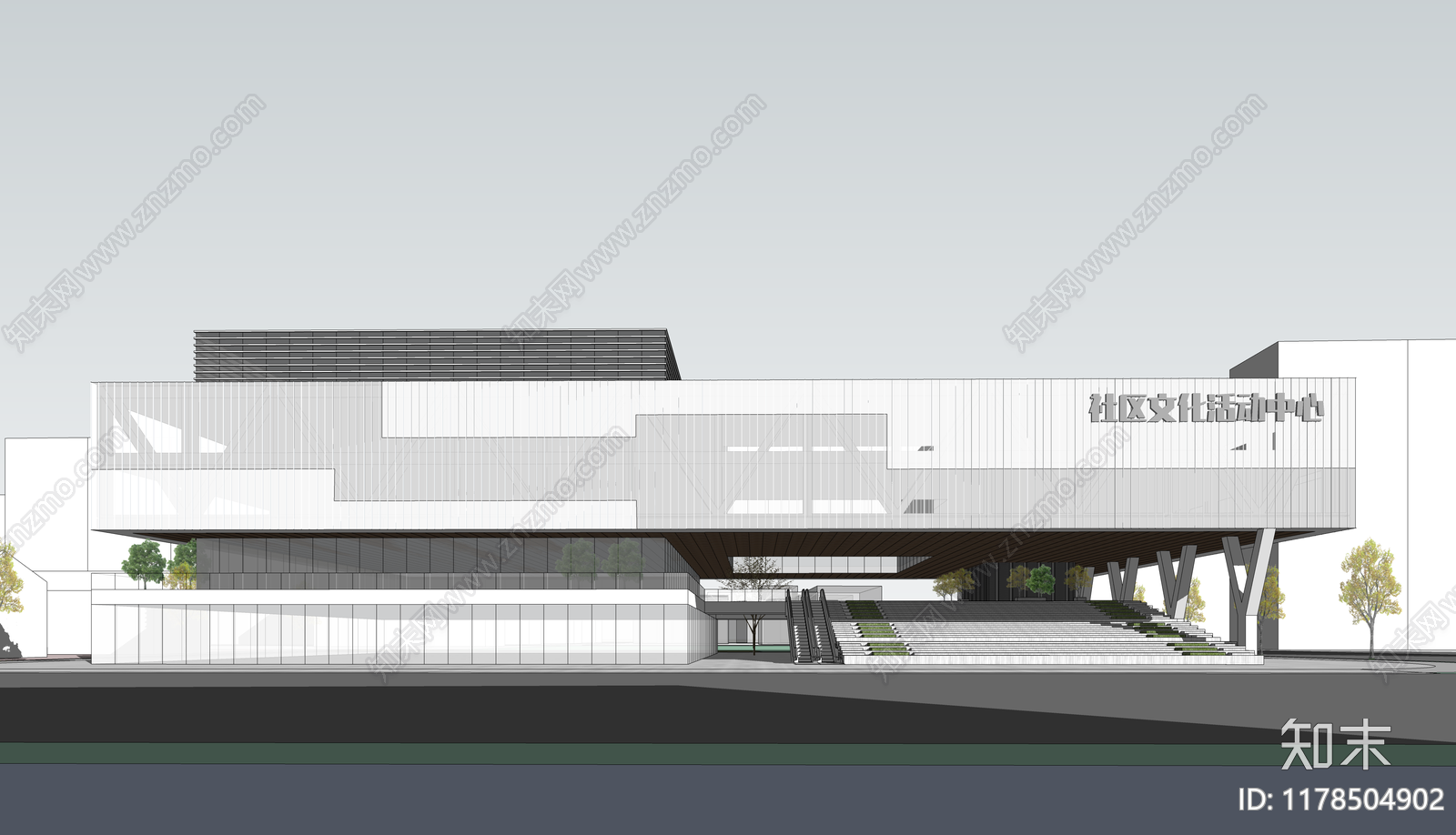 现代简约其他公共建筑SU模型下载【ID:1178504902】