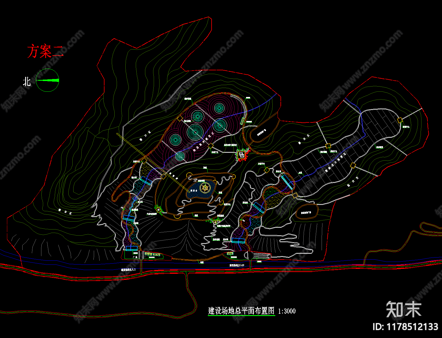 现代简约示范区景观施工图下载【ID:1178512133】